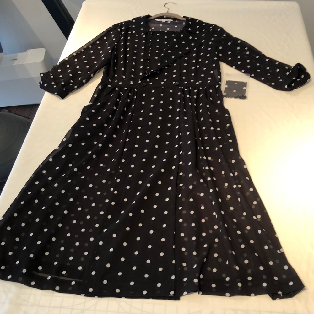 Comme des Garcon polka dot crepe dress